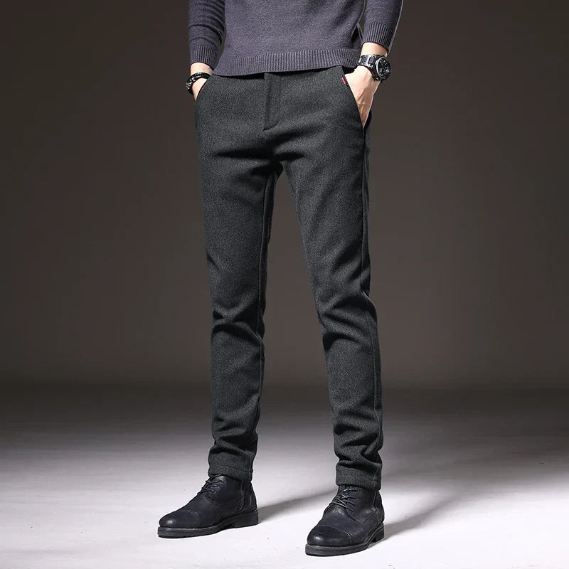 Herren - Schmal Geschnittenen Hose - Bequemes Stretch-Material - Stilvolle Alltagskleidung für jeden Anlass