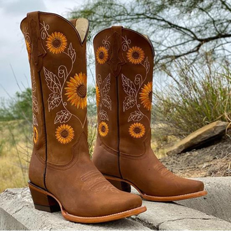 Damen - Boho Stil Ankle Boots - Strapazierfähiges Leder - Trendige, Bequeme Schuhe für Jeden Anlass