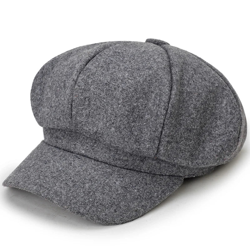 Herren - Baskenmütze - Warme Wollmischung - Trendiges Winteraccessoire für Stilbewusste