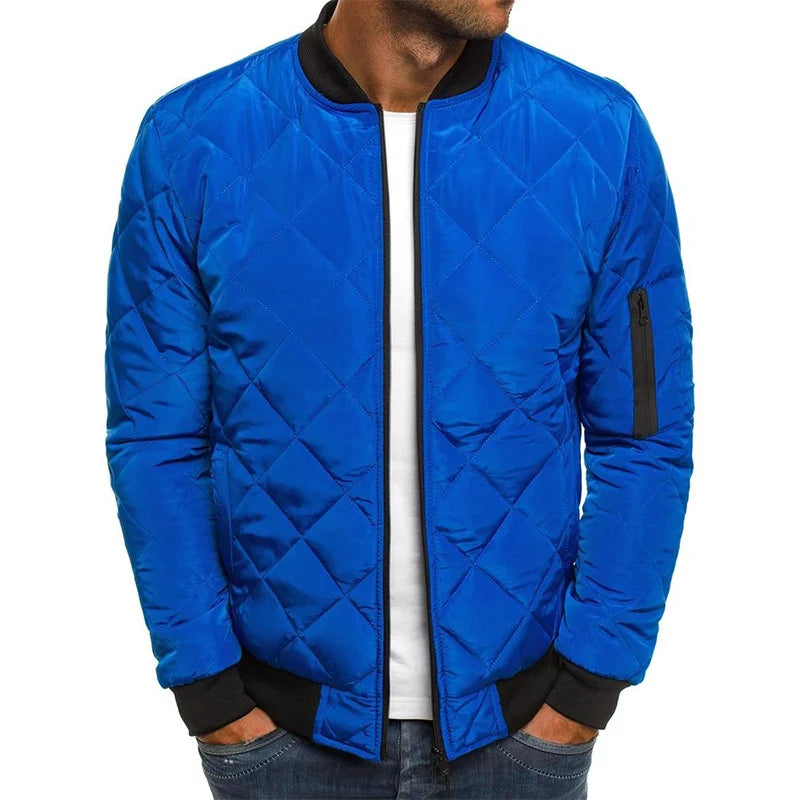 Herren - Jacke - Baumwolle - Rautenmuster - Stilvolle Casual Outerwear für jedes Wetter