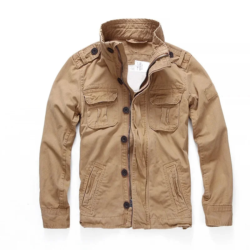 Herren - Cargo Jacket - Denim - Stylisch, strapazierfähig - Perfekte Freizeitmode für jeden Anlass