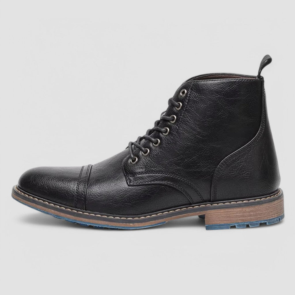 Herren - Kappenstiefel - Hochwertigem Leder - Stylisch und bequem für jeden Anlass