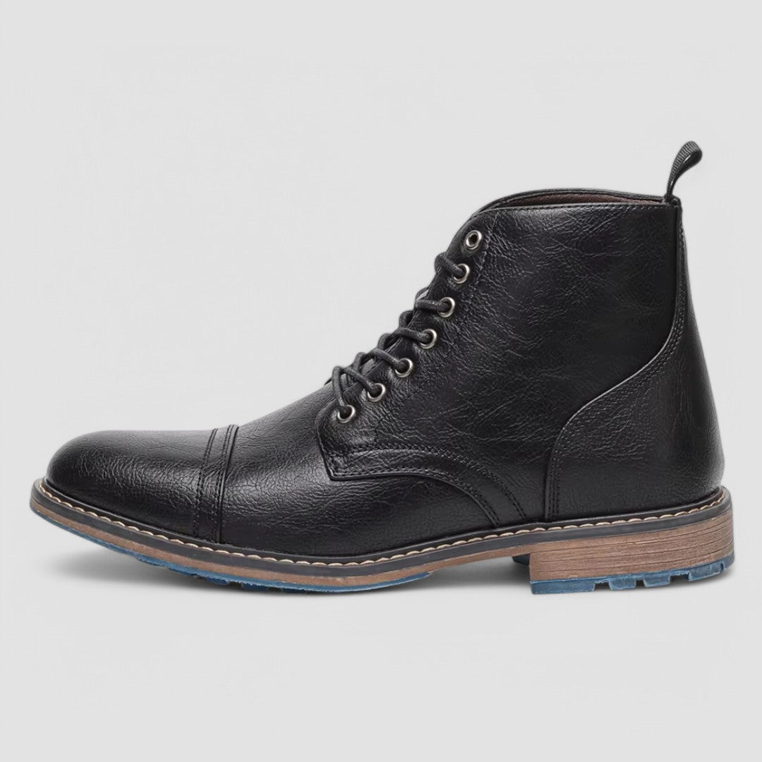 Herren - Kappenstiefel - Hochwertigem Leder - Stylisch und bequem für jeden Anlass