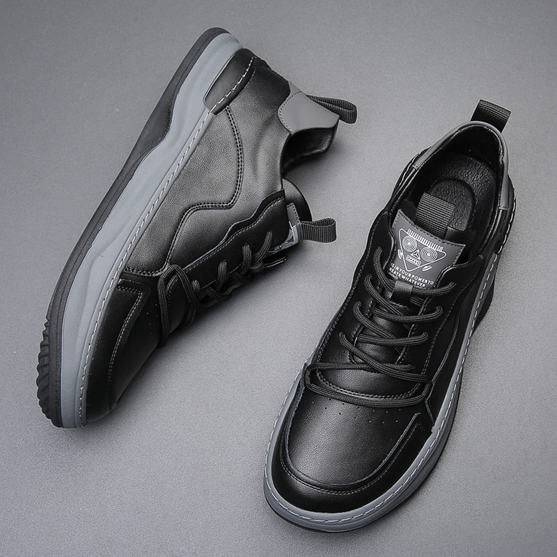 Herren - Turnschuhe - Leder - Low-Top - Stilvolle Freizeitschuhe für jeden Anlass