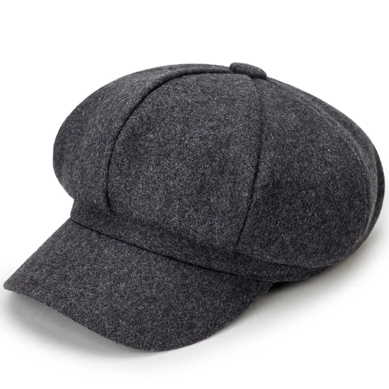 Herren - Baskenmütze - Warme Wollmischung - Trendiges Winteraccessoire für Stilbewusste