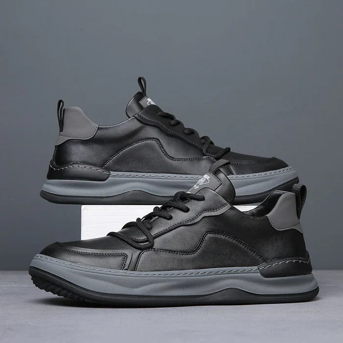 Herren - Turnschuhe - Leder - Low-Top - Stilvolle Freizeitschuhe für jeden Anlass