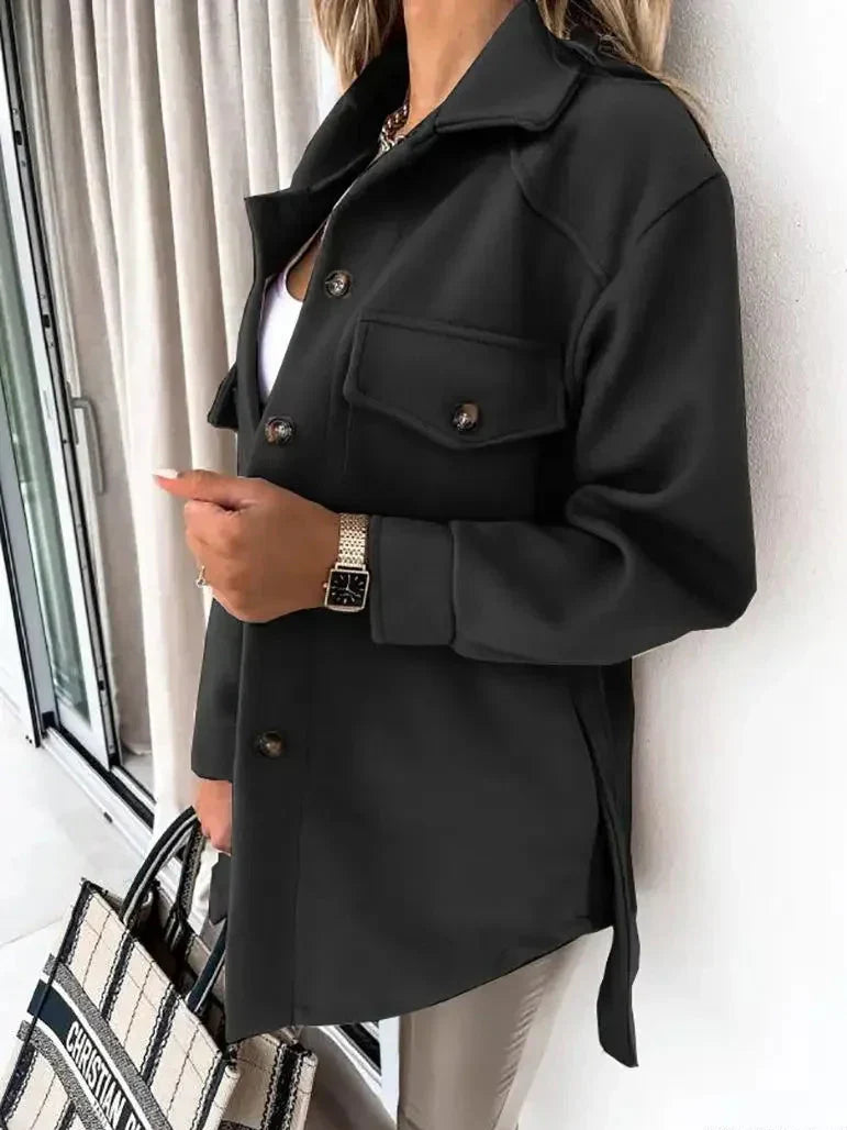 Damen - Elegante Jacke - Hochwertigem Gewebe - Stilvolle und Vielseitige Oberbekleidung für jeden Anlass