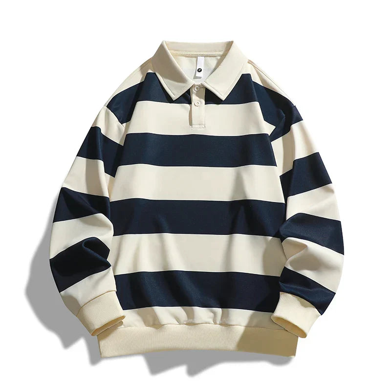 Herren - Baumwoll Polo Pullover - Weich und stilvoll - Ideal für Freizeit und lässige Outfits