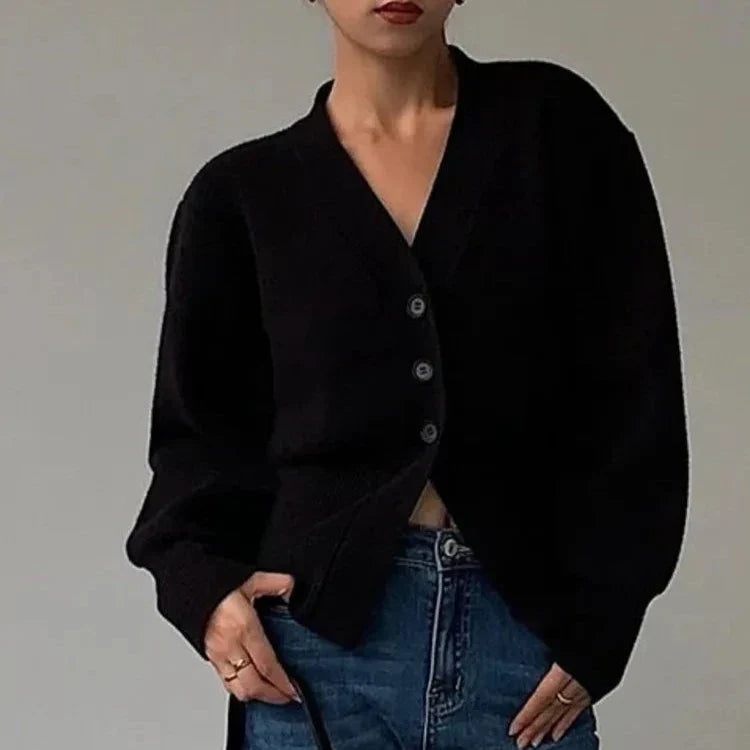 Damen - Gemütlicher Strickpullover - Weicher Stoff - Unverzichtbares Kleidungsstück für jeden Kleiderschrank