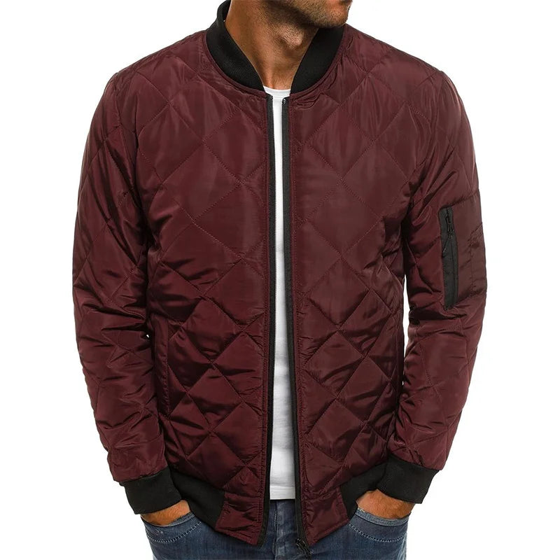 Herren - Jacke - Baumwolle - Rautenmuster - Stilvolle Casual Outerwear für jedes Wetter