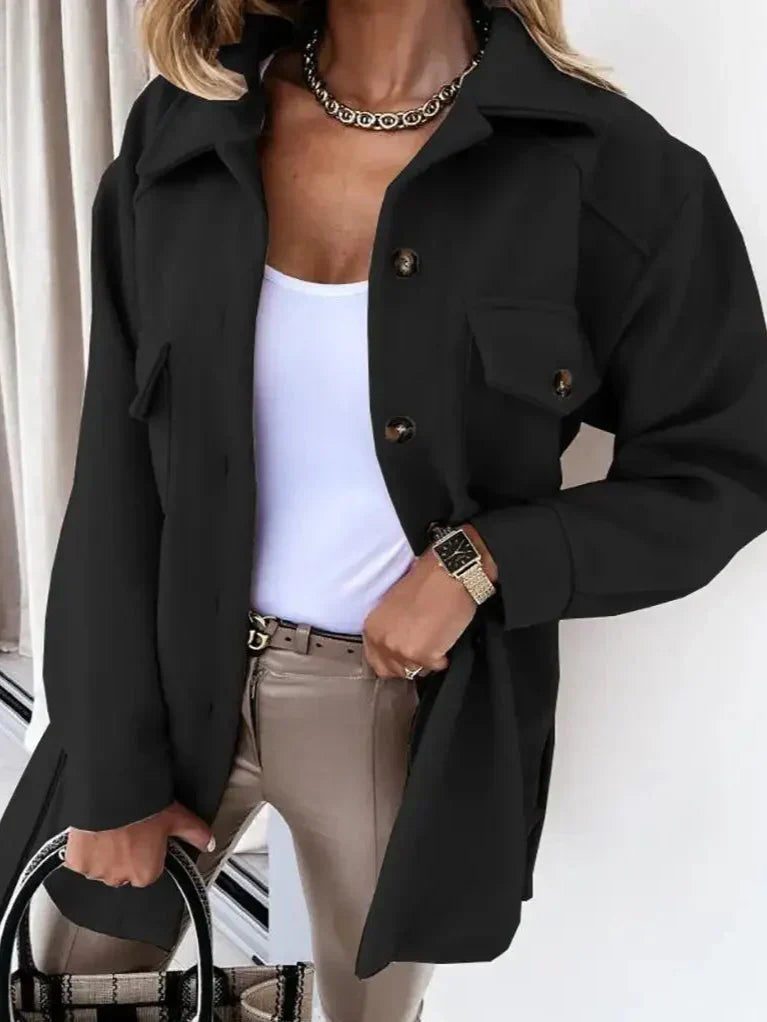 Damen - Elegante Jacke - Hochwertigem Gewebe - Stilvolle und Vielseitige Oberbekleidung für jeden Anlass