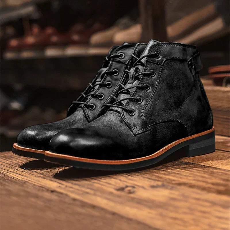Herren - Hohe Lederstiefel - Bequem und stilvoll - Ideal für Alltag und besondere Anlässe