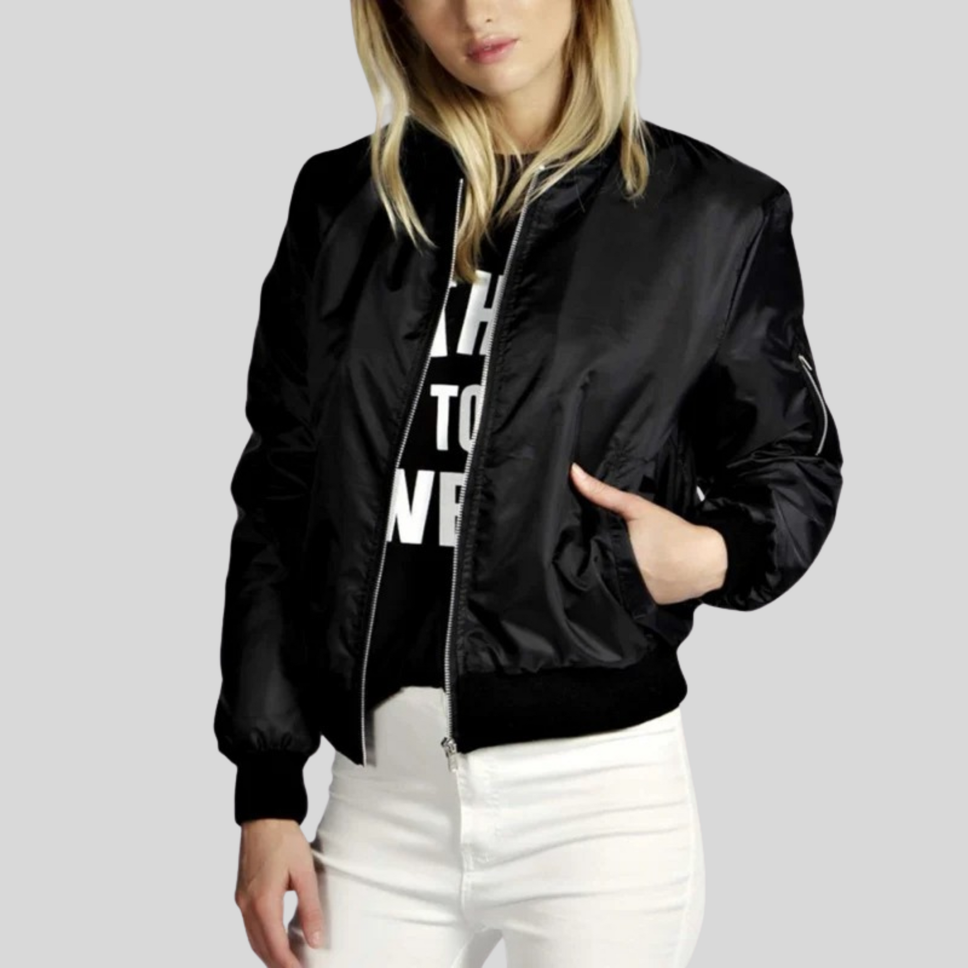 Damen - Bomberjacke - Langärmelige - Stylisch & Bequem - Perfekte Oberbekleidung für jeden Anlass