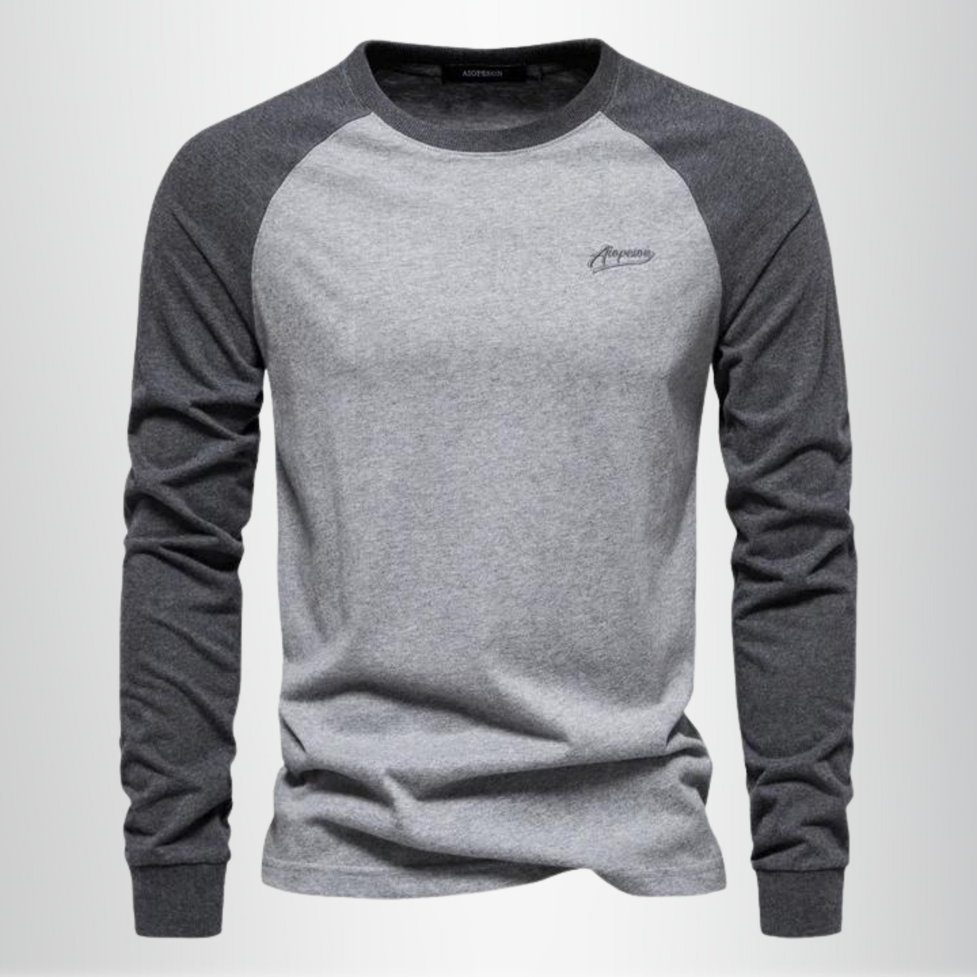 Herren - Langarm T-Shirt - Weiche Baumwollmischung - Lässige und bequeme Alltagsmode