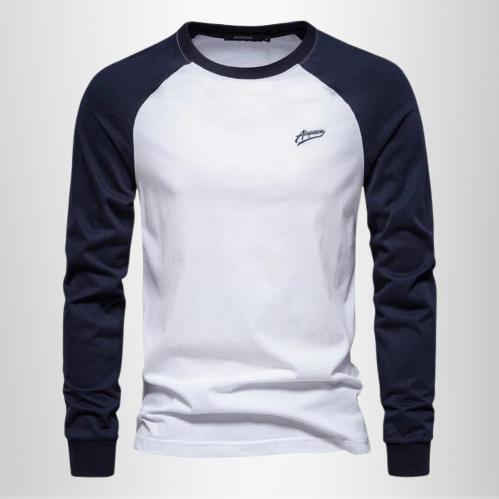 Herren - Langarm T-Shirt - Weiche Baumwollmischung - Lässige und bequeme Alltagsmode