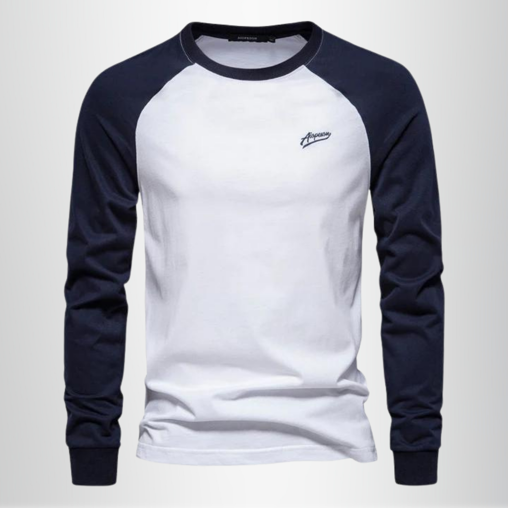 Herren - Langarm T-Shirt - Weiche Baumwollmischung - Lässige und bequeme Alltagsmode