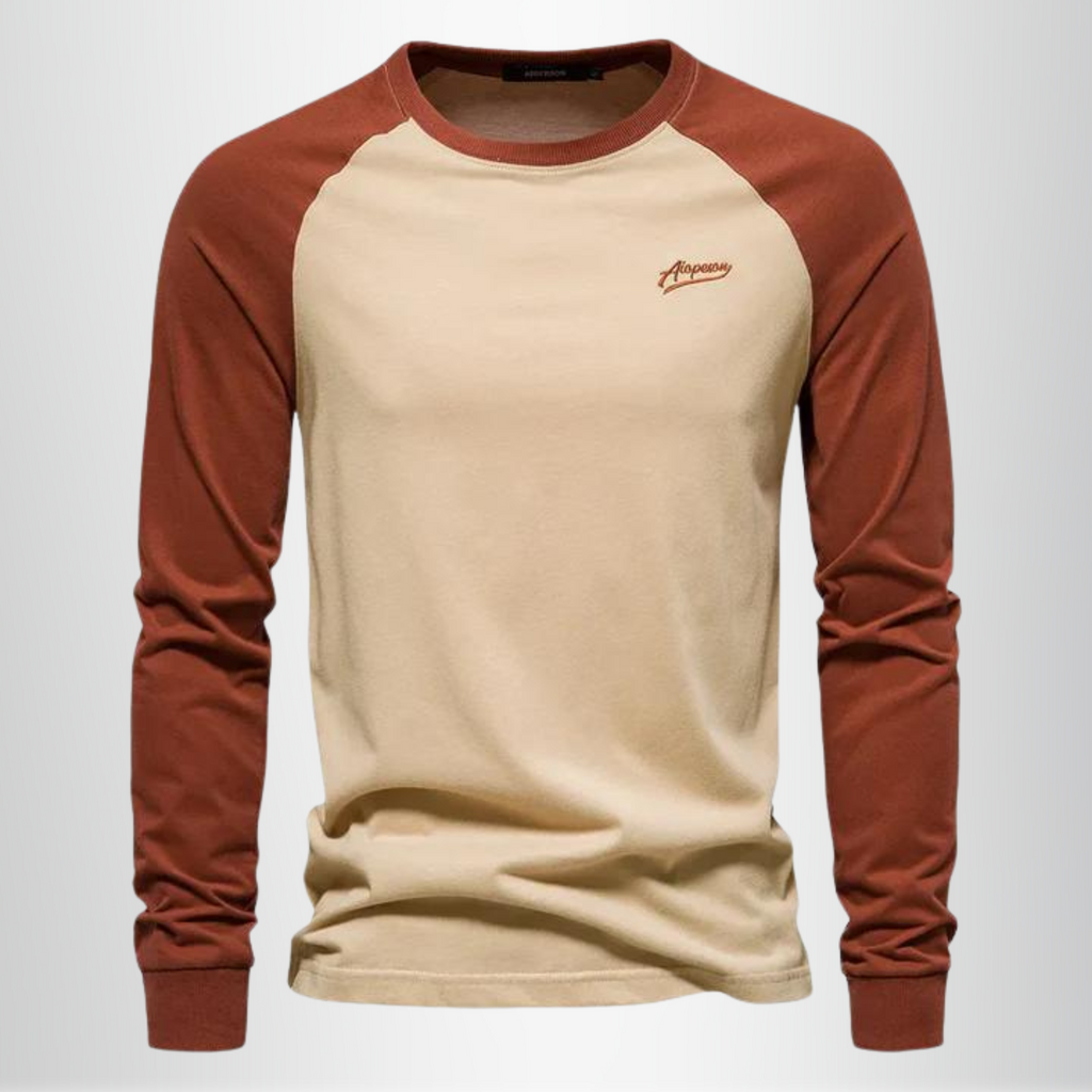 Herren - Langarm T-Shirt - Weiche Baumwollmischung - Lässige und bequeme Alltagsmode