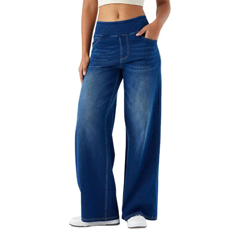 Damen - Weite Jeans - Bequemer Denim - Trendy Casual Stil - Ideal für jeden Tag
