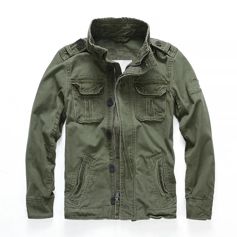Herren - Cargo Jacket - Denim - Stylisch, strapazierfähig - Perfekte Freizeitmode für jeden Anlass