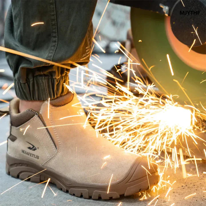 Herren - Sicherheitsschuhe für die Industrie - Strapazierfähiges Material - Rutschfester Grip für optimalen Halt