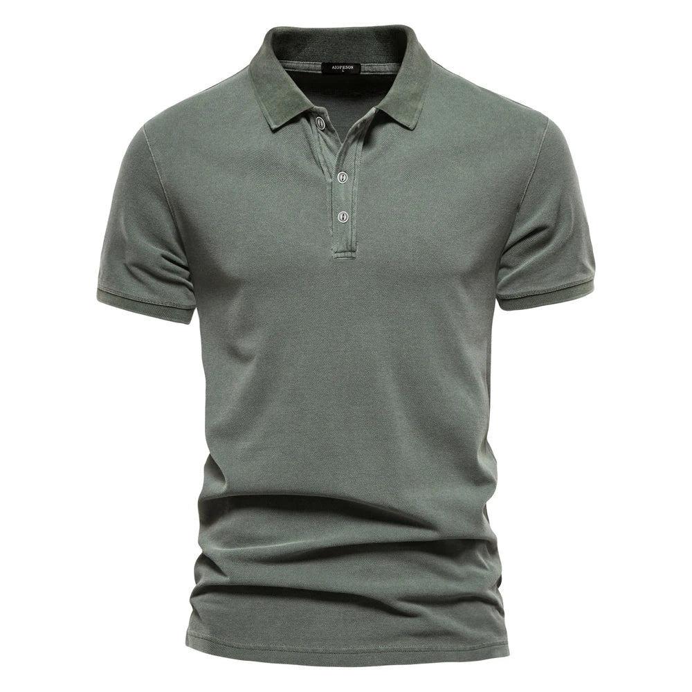 Herren - Kurzarm-Poloshirt - Weiches Material - Bequeme Alltagskleidung für stilvolle Outfits