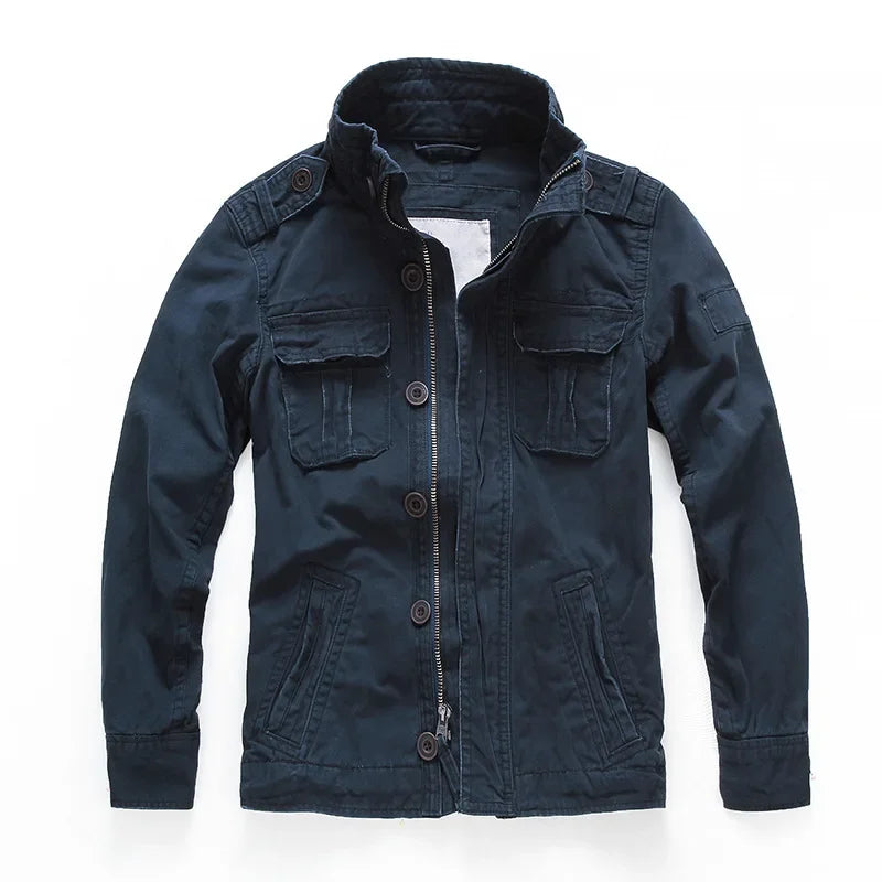 Herren - Cargo Jacket - Denim - Stylisch, strapazierfähig - Perfekte Freizeitmode für jeden Anlass