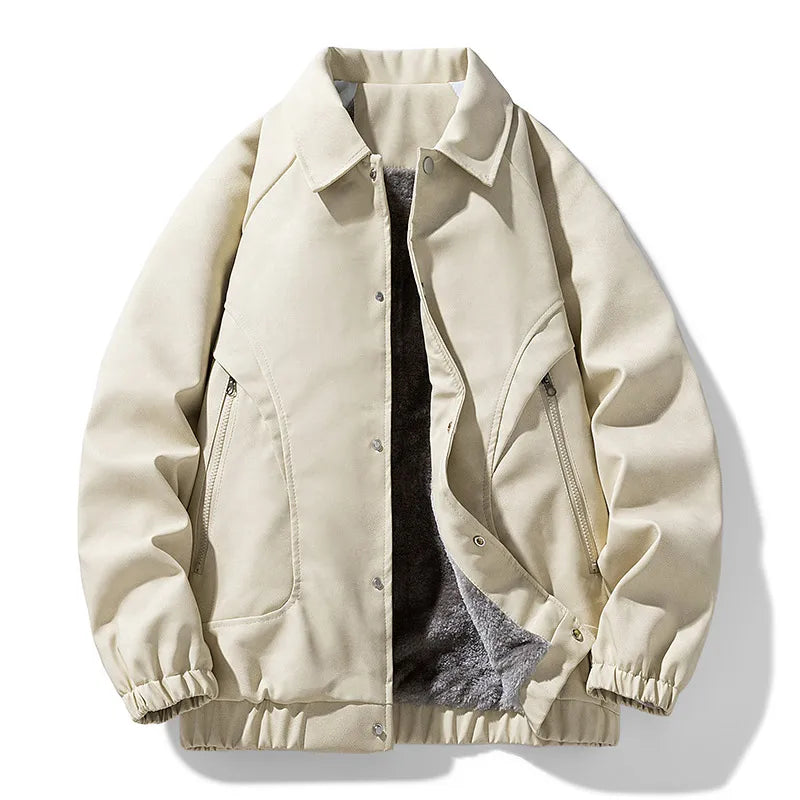Damen - Bomberjacke - Weichem Fleece - Reißverschlusstaschen - Bequemer Alltagstil für jede Gelegenheit