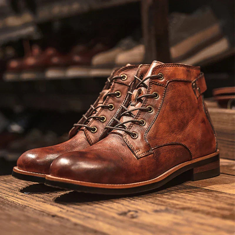 Herren - Hohe Lederstiefel - Bequem und stilvoll - Ideal für Alltag und besondere Anlässe