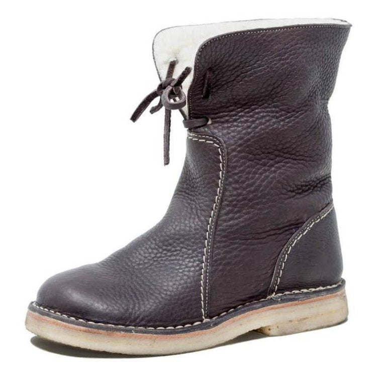 Damen - Winterstiefel - Pelzgefüttert & Wasserdicht - Stylische Schuhe für kaltes Wetter