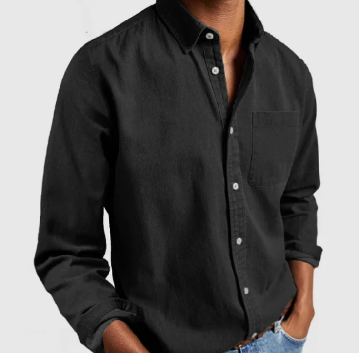 Herren - Stylisches Button-Up Hemd - Bequeme Baumwollmischung - Lässige Herrenmode für jeden Anlass