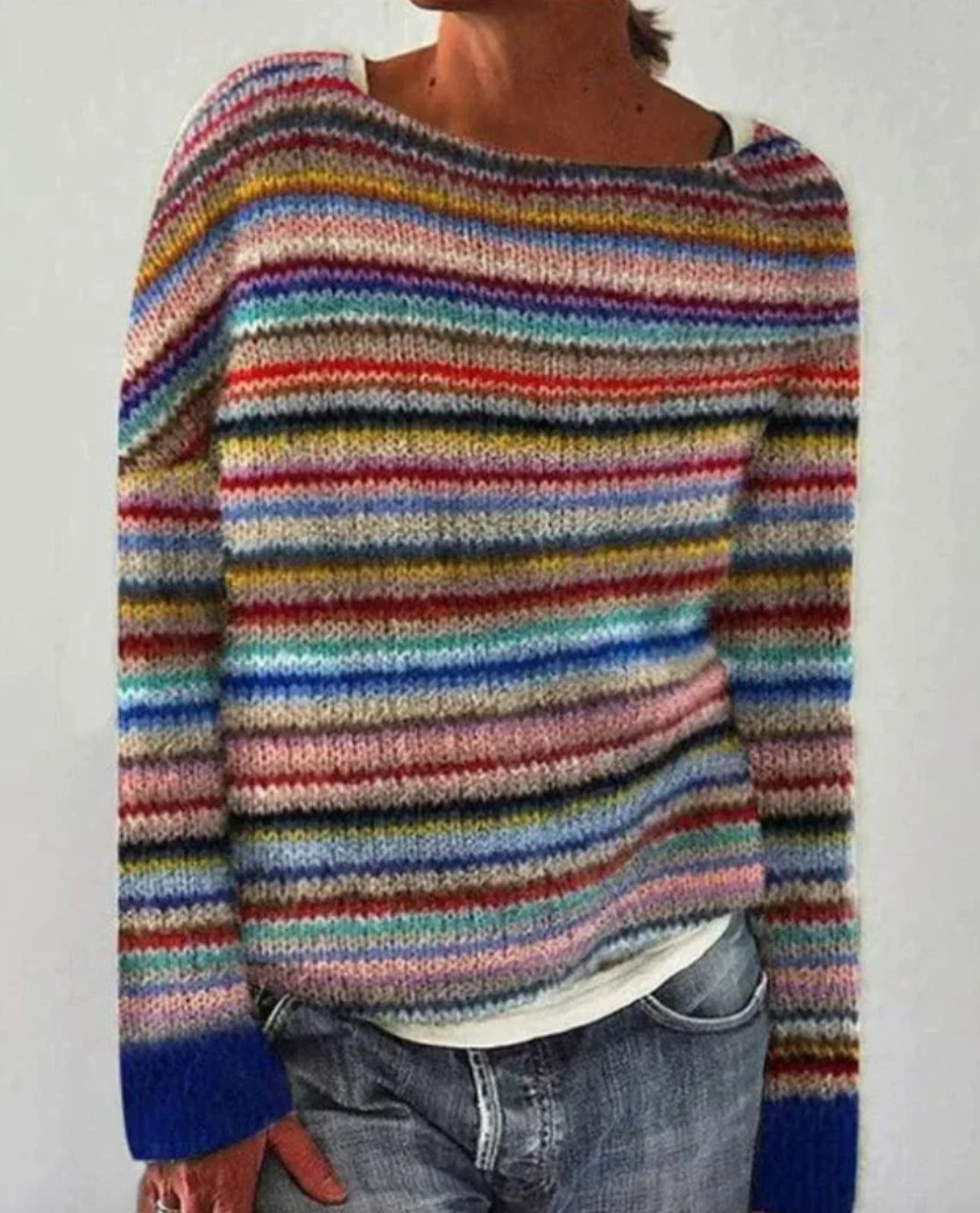 Damen - Retro-Pullover - Weiches Material & Stilvolles Design - Ideal für den Alltag