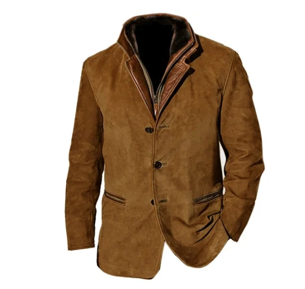 Herren - Vintage Jacke - Weicher Stoff - Optimalen Komfort - Klassischer Stil für jeden Anlass