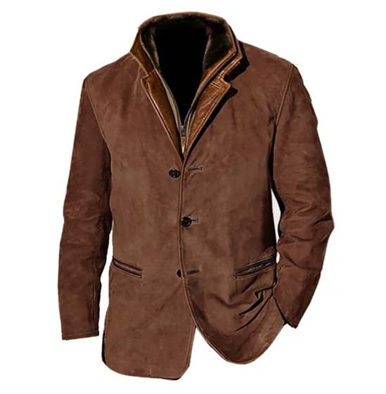 Herren - Vintage Jacke - Weicher Stoff - Optimalen Komfort - Klassischer Stil für jeden Anlass