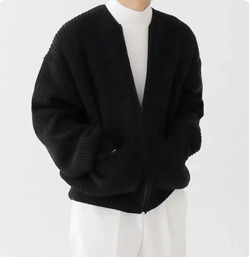 Herren - Strickjacke mit Reißverschluss - Kuscheliger Strickstil - Ideale Übergangsjacke für jeden Anlass