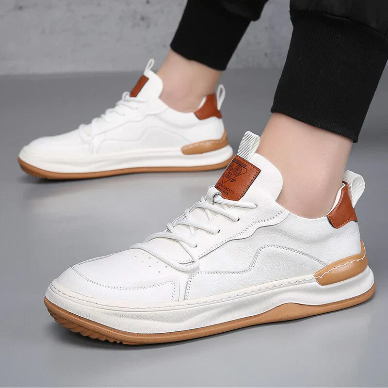 Herren - Turnschuhe - Leder - Low-Top - Stilvolle Freizeitschuhe für jeden Anlass
