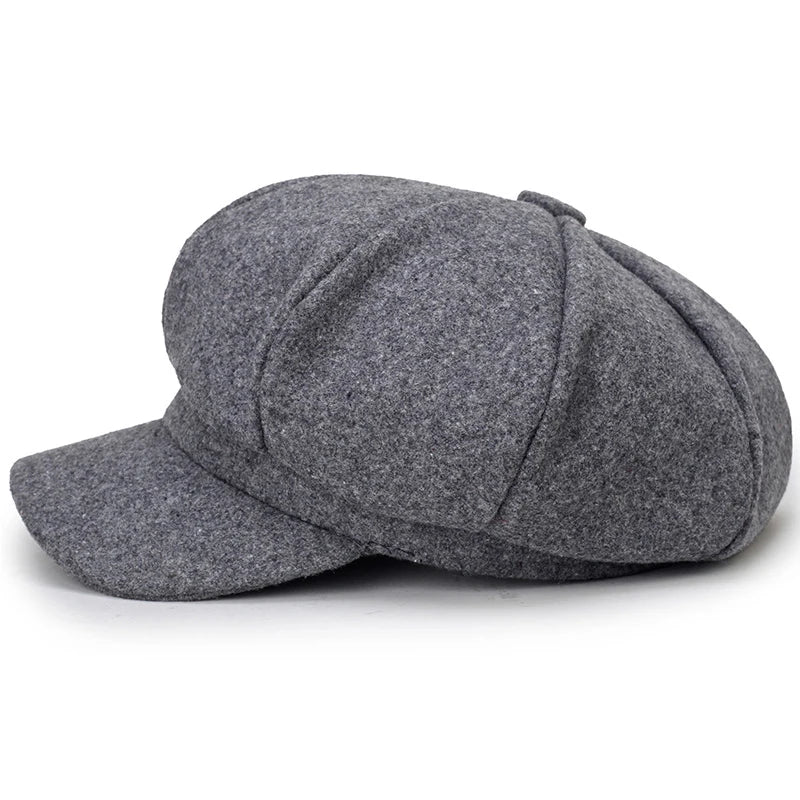 Herren - Baskenmütze - Warme Wollmischung - Trendiges Winteraccessoire für Stilbewusste