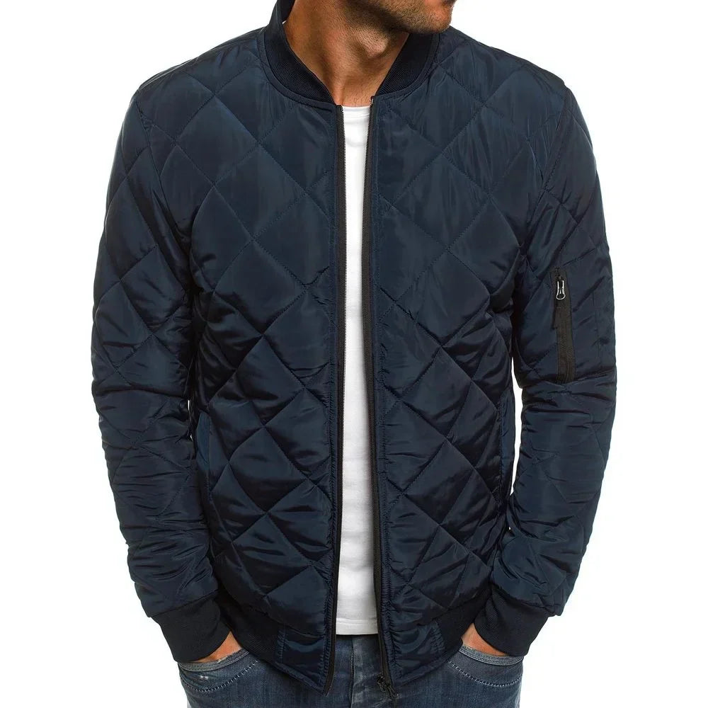 Herren - Jacke - Baumwolle - Rautenmuster - Stilvolle Casual Outerwear für jedes Wetter