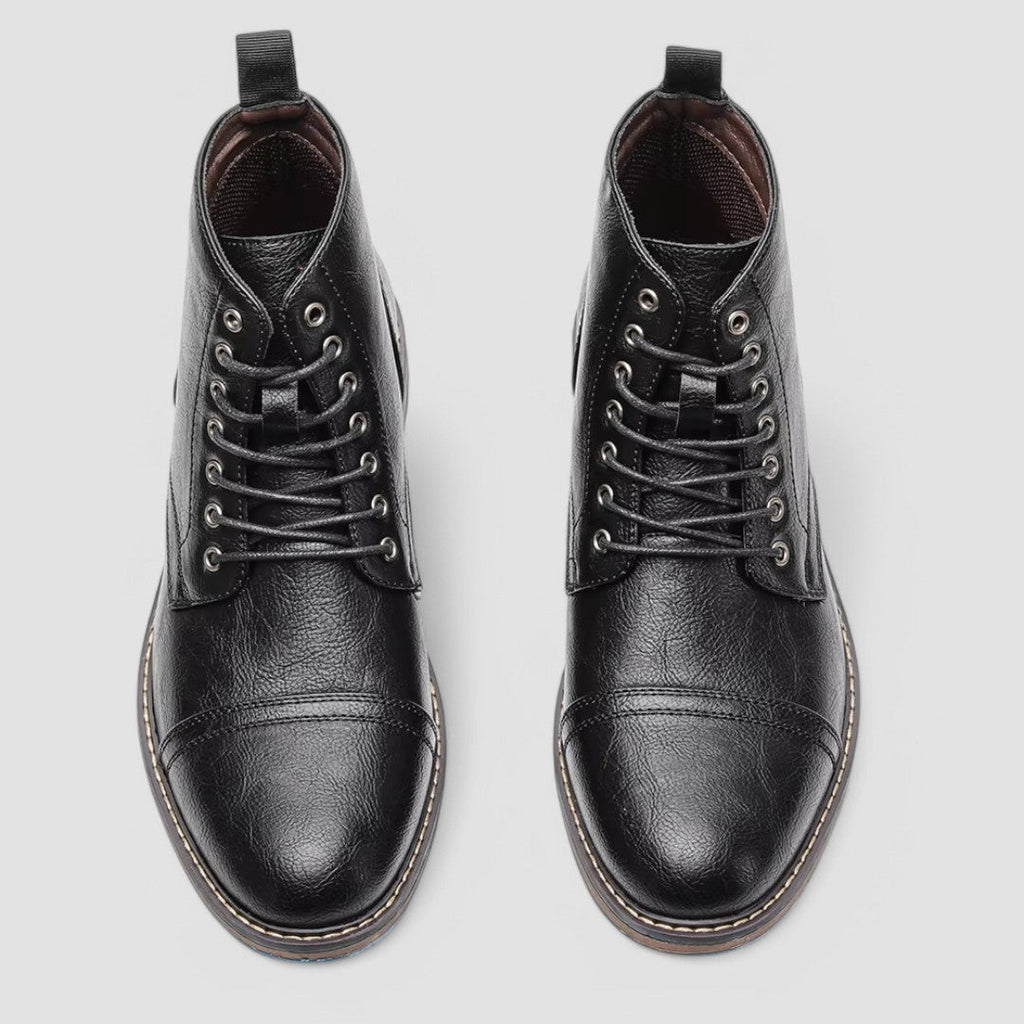 Herren - Kappenstiefel - Hochwertigem Leder - Stylisch und bequem für jeden Anlass