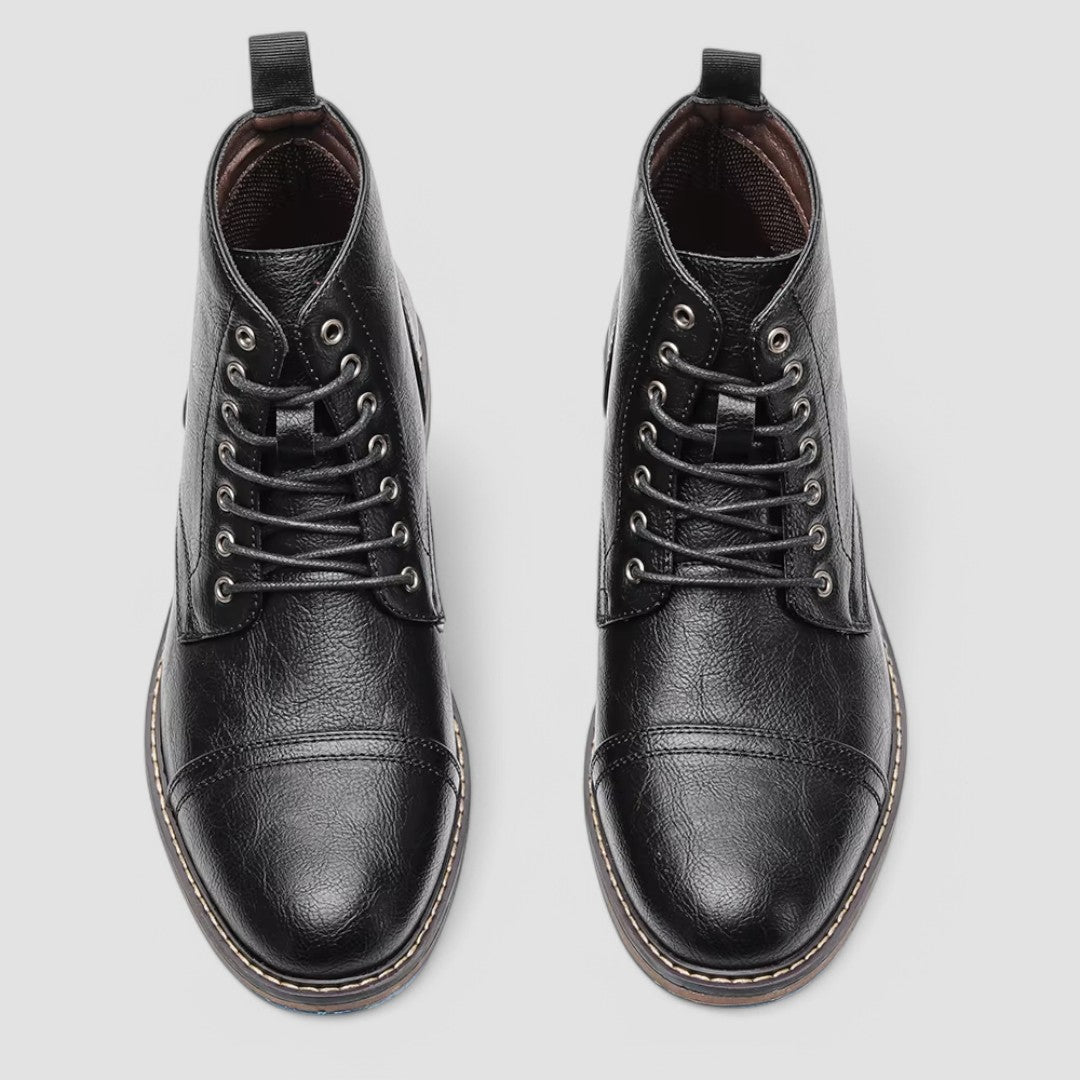 Herren - Kappenstiefel - Hochwertigem Leder - Stylisch und bequem für jeden Anlass