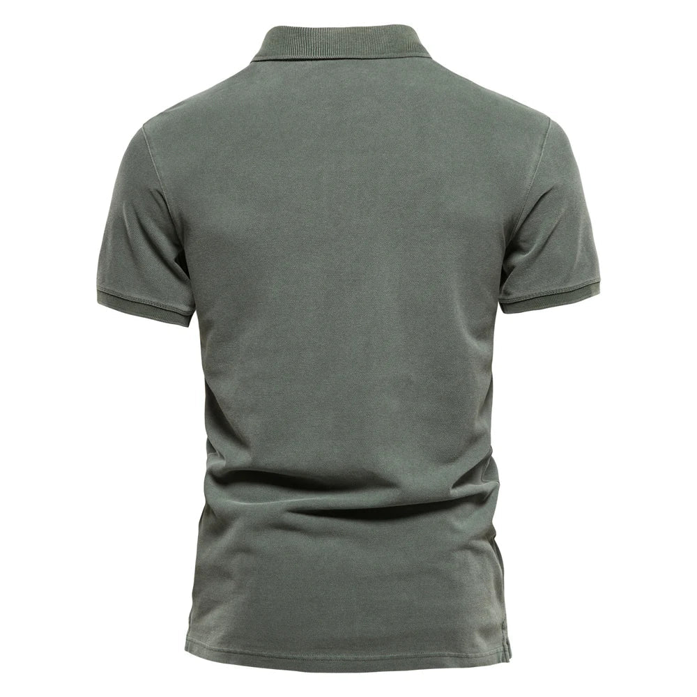 Herren - Kurzarm-Poloshirt - Weiches Material - Bequeme Alltagskleidung für stilvolle Outfits