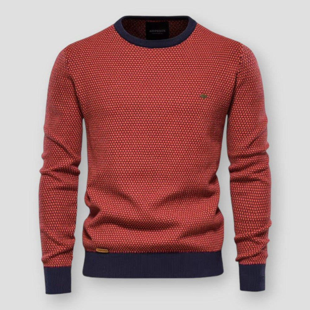 Herren - Pullover - Woll Baumwoll- Stilvoller Winter Look für jeden Anlass