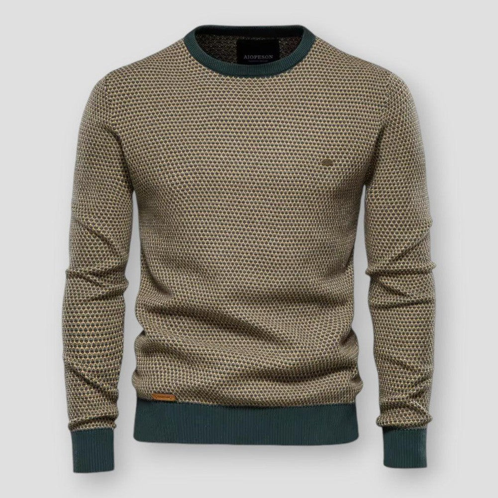Herren - Pullover - Woll Baumwoll- Stilvoller Winter Look für jeden Anlass