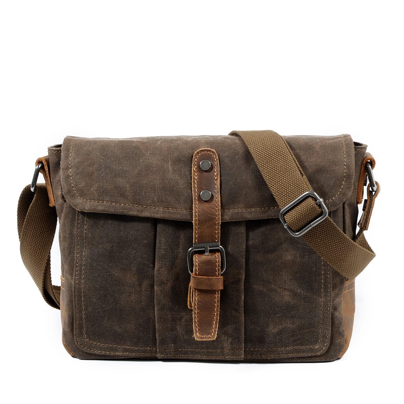 Herren - Kleine Canvas-Messenger-Tasche - Stilvoll, vielseitig & ideal für Alltag und Freizeit