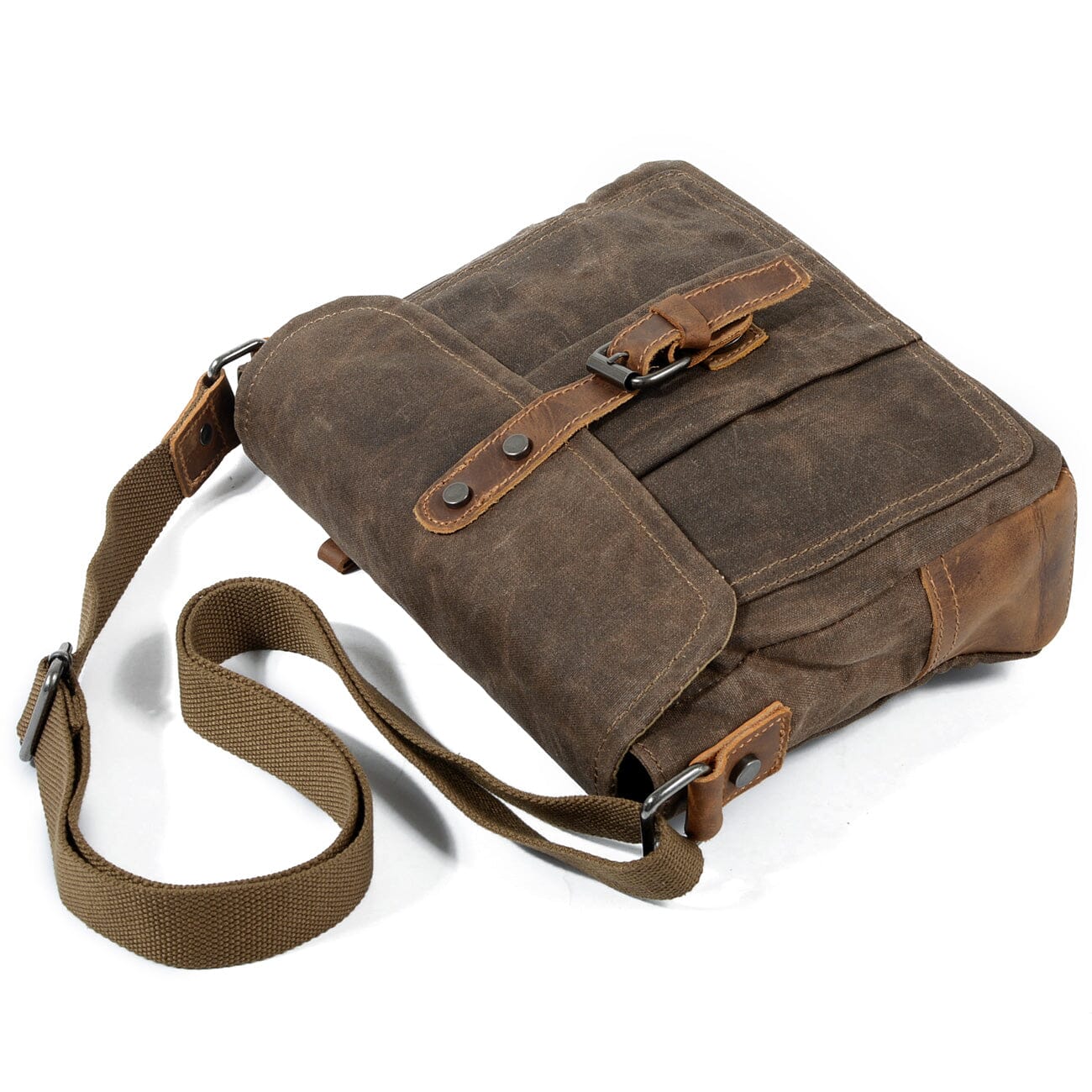 Herren - Kleine Canvas-Messenger-Tasche - Stilvoll, vielseitig & ideal für Alltag und Freizeit