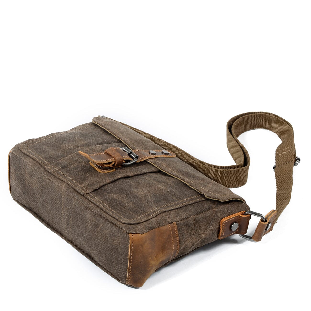 Herren - Kleine Canvas-Messenger-Tasche - Stilvoll, vielseitig & ideal für Alltag und Freizeit