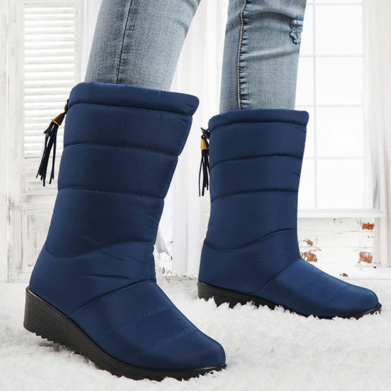 Wasserdichte Winterstiefel aus warmer Baumwolle für Frauen