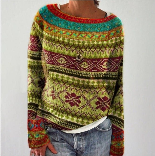 Damen - Islandpullover - Kuschelige Wollmischung - Klassischer nordischer Stil für ultimativen Komfort