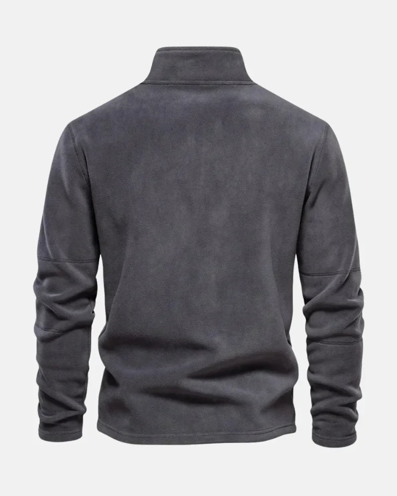 Herren - Pullover - Fleece - Half-Zip Warm Layer - Gemütliche Highland Style Jacke für kalte Tage
