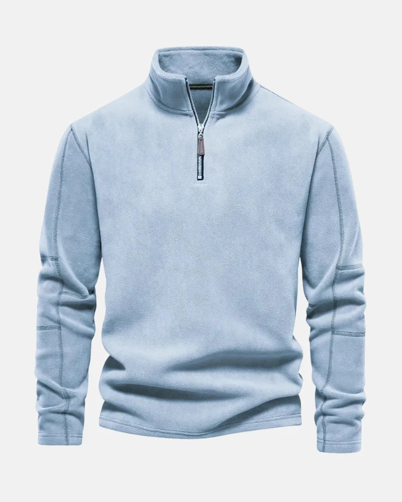 Herren - Pullover - Fleece - Half-Zip Warm Layer - Gemütliche Highland Style Jacke für kalte Tage