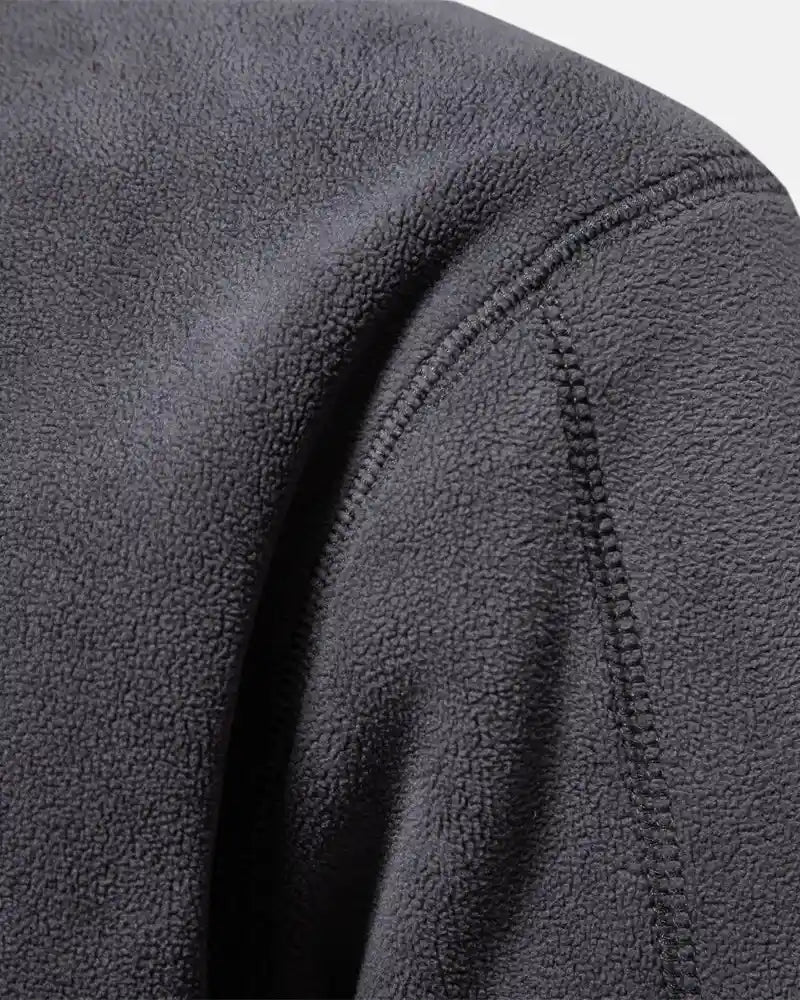 Herren - Pullover - Fleece - Half-Zip Warm Layer - Gemütliche Highland Style Jacke für kalte Tage